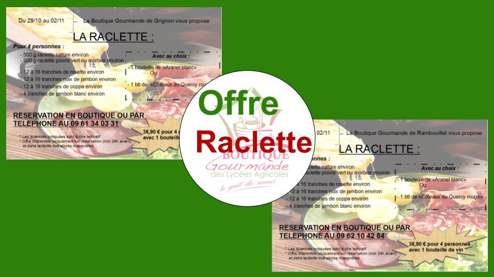Offre raclette